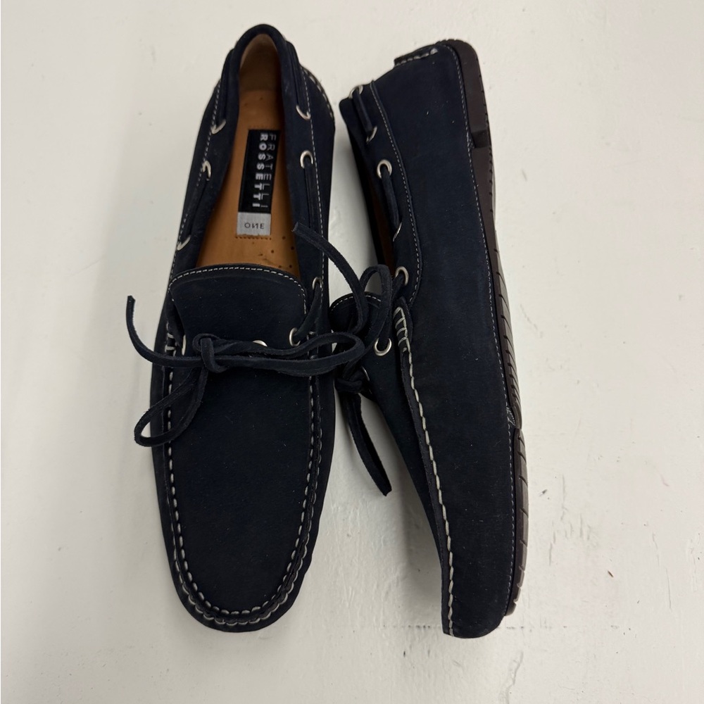 Fratelli Rossetti suede Driving Mocasins. No kiltie
Men. Navy. Mens US 9.5